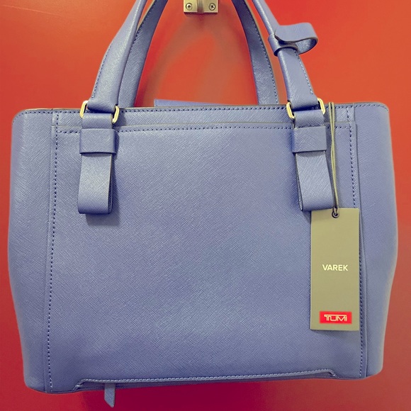 Tumi VAREK handbag in royal blue. - Picture 3 of 8